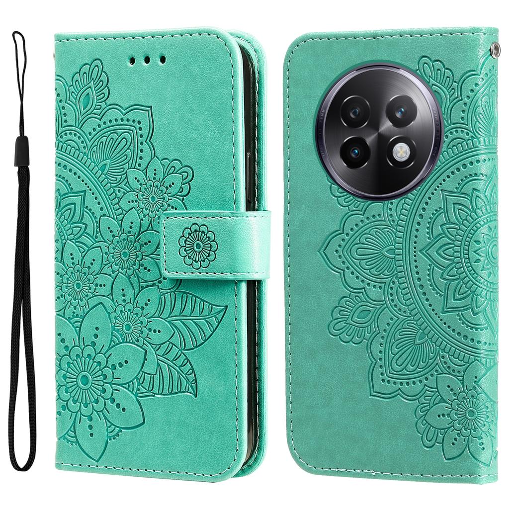 For Realme 13+ 5G/13 Pro 5G (China) Case Floral Pattern PU Leather Wallet Stand Phone Cover