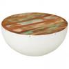 Bowl Shaped Coffee Table Solid Reclaimed Wood 60x60x30 Cm