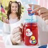 500 Pcs Patriotic Rubber Duck Roll Stickers 250Th Anniversary 4Th Of July Cartoon Usa Duck  Sticker For Independence Day