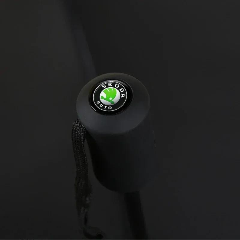 Portable Folding Automatic Umbrella Rain Car Large Business 3Folding Umbrellas For Skoda KAMIQ UPERB RAPID KAROQ FABIA YETI