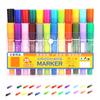 Marker Set Double Headed 24 Color Oily Marker Multipurpose Plastic Student Painting Tools