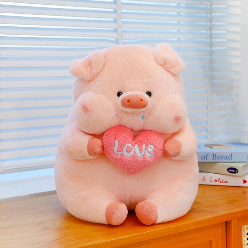Creative 23Cm Simulation Pig Pink Stuffed Animals Plush Cartoon Anime Soft Fluffty Dolls Xmas Birthday Gift Kid Toys Decor