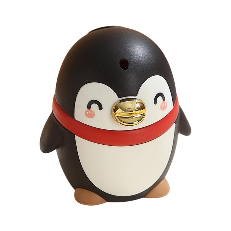 

Toothpick Holder with Penguins Designs PP Construction Easy to Cleaning Toothpick Dispenser for Various Setting білий/чорний