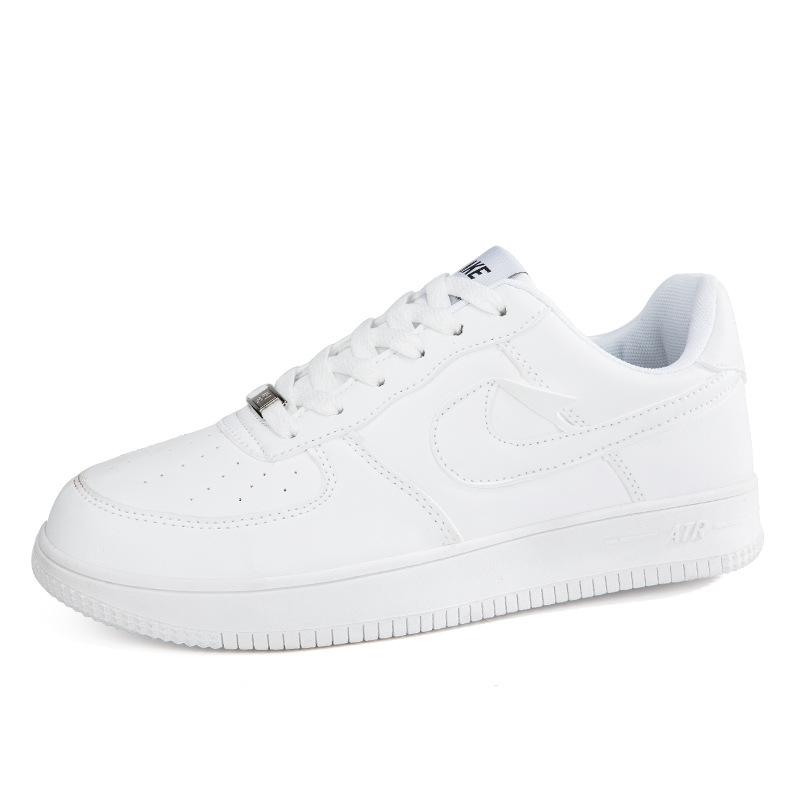 

Air Force One Classic Низкие кеды Большого размера Повседневная спортивная обувь для скейтборда Мужская и женская Универсальная платформа Белая обувь 35 белый