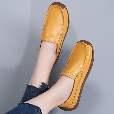 Damen-Loafer, lässig, Übergröße 35–42, flacher Boden, Erbsen, weiche Flats, Fahrschuhe