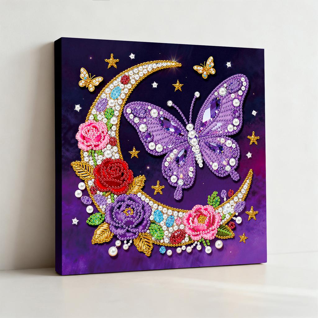 DIY Pearl Painting Art Kits for Adults Beginners Home Wall Decor Pearl Art Painting 25x25cm With Frame
