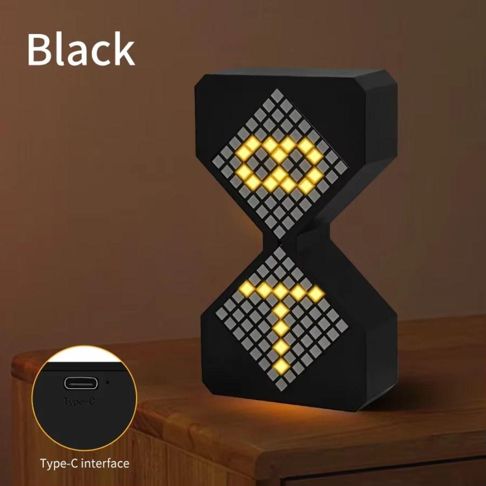 Adjustment Electronic Timer Brightness 3D Hourglass Ornament Creative Night Light  Birthday Gift