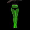 Fashion Spandex Glow In The Dark Stockings Fishnet Nylon Noctilucent Stockings Noctilucent Shiny Pantyhose Women