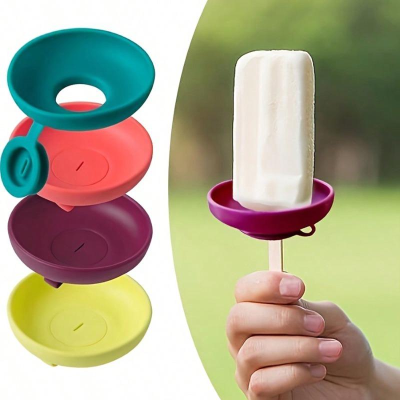 Ice Cream Cone Holder With Drip Protection And Silicone Ice Cream Leak Protector, Reusable To Prevent Ice Cream From Melting And Dripping Onto Hands