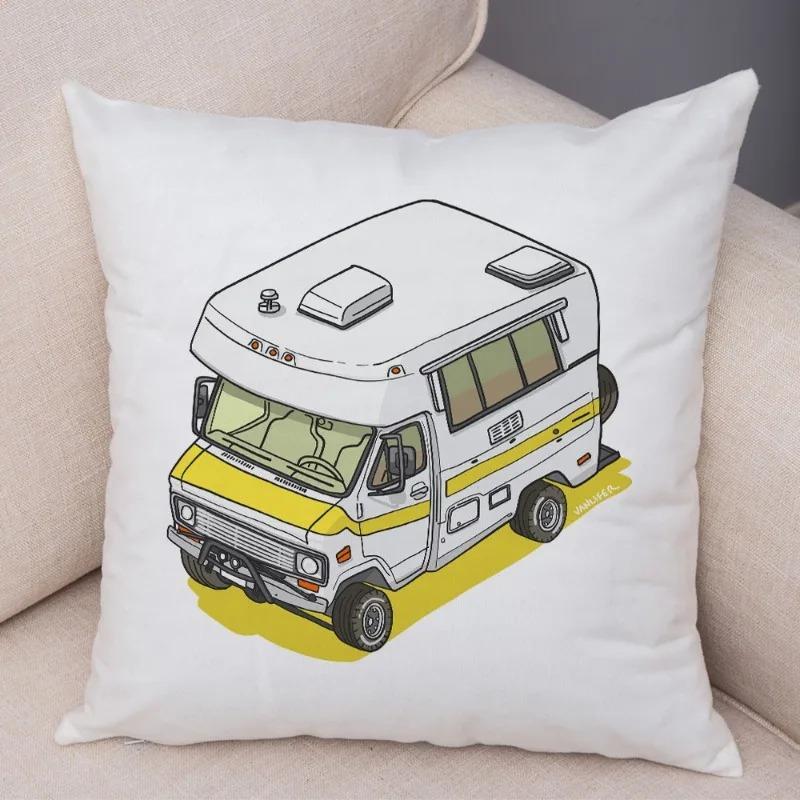Cartoon Toy Car Decorative Pillowcase Car Ornaments Office Living Room Sofa Home Pillowcase