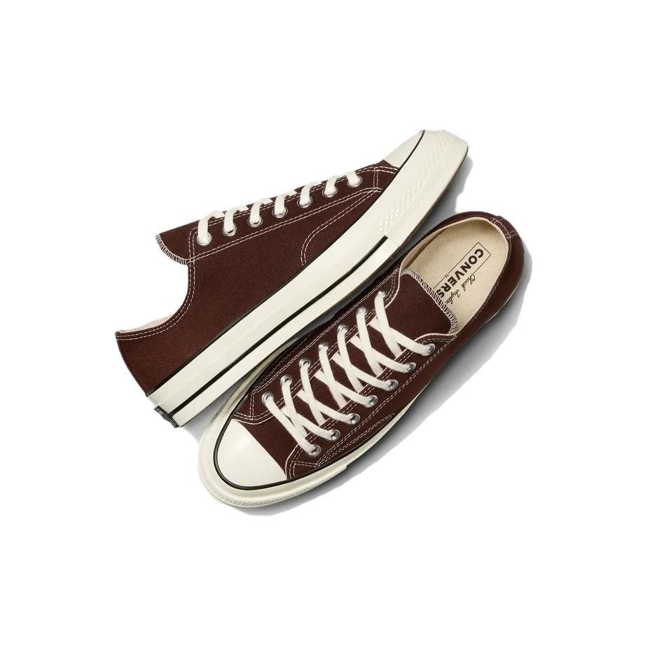 Converse Chuck 70 Low Dark Root Unisex Sneakers Brown Egret Black A08189C