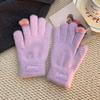 One Size Touch Screen Gloves Polyester Winter Cold Proof Gloves Plush Knitted Gloves Girls
