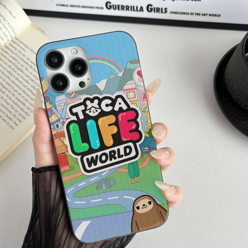Toca Boca Toca Life World Phone Case For IPhone 17 16 15 11 12 13 14 Pro Max Soft Corrugated Silicone Cover Case