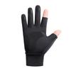 Mens Breathable Ice Silk Cycling Gloves 2-Finger Design Outdoor Riding Driving Sun Protection Lightweight