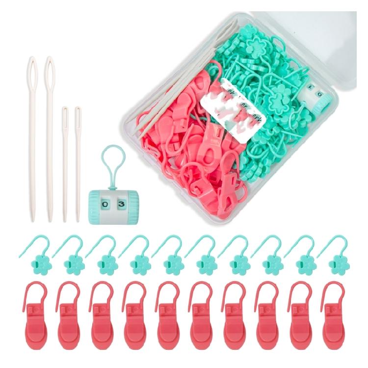 1 Set Crochet Markers Large Eye Knitting Needle Stitching Markers Knitting Markers Crochet Hook Yarn Needle