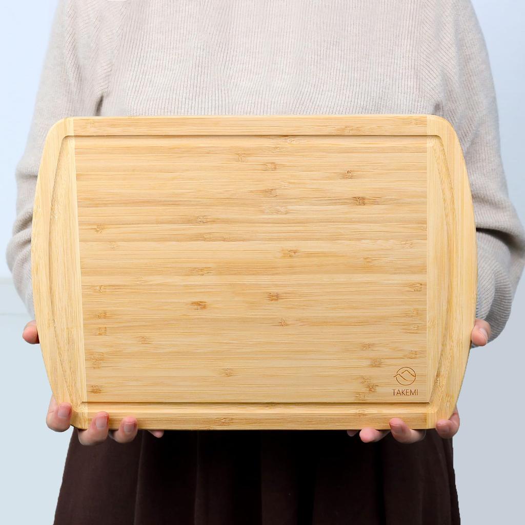 [Featured On Hirunandesu!] Takemi TAKEMI Bamboo Cutting Board, Antibacterial, Lightweight, Eco-Friendly, SDG-Supporting, Plastic-Free, TM-CB1