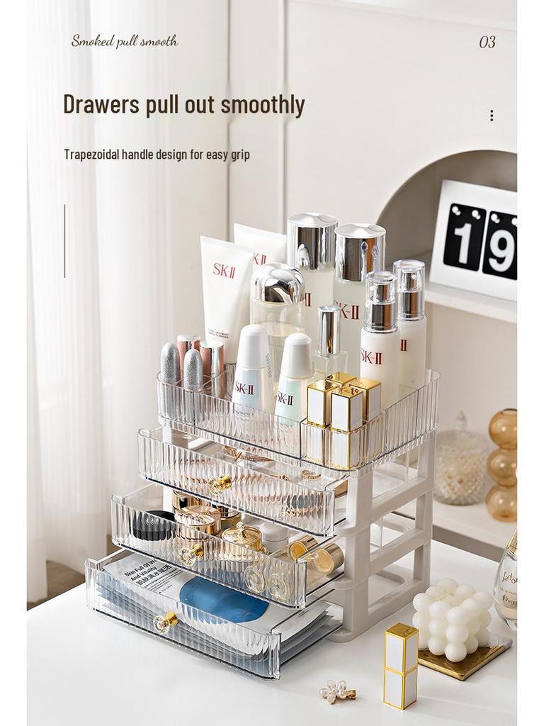 Multilayer Desktop Cosmetic & Jewelry Organizer with Drawer