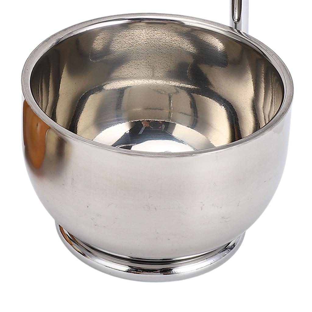 Men Beard Brush Set Beard Brush Holder Stand Soap Bowl Shaving Tool for Men Facial Grooming