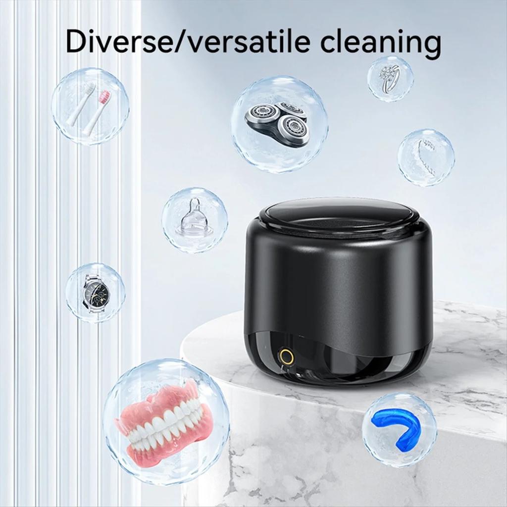 EU Plug Ultrasonic Cleaner 230ml Professional for Cleaning Dentures Dental Jewelry Watches and Tools