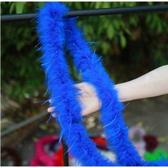 DIY 1 Ply Ostrich Feather Boa Customized Real Ostrich Feathers Scarf for Wedding Dress Sewing Decoration Plume Woman Shawl