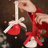 Christmas Ornament Small Boot Mitten Santa Snowman Gingerbread Man Xmas Tree Hanging Ornament Holiday Decorative Car Pendant for Wall Window Decor