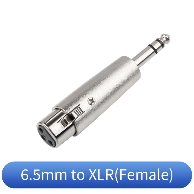1/4 Inch Male To 3 Pin XLR Female Adapter Stereo 6.35 Mm Female To3-Pin XLR Male Mixer Juitar Microphone Connector 6.5-XLR Plug