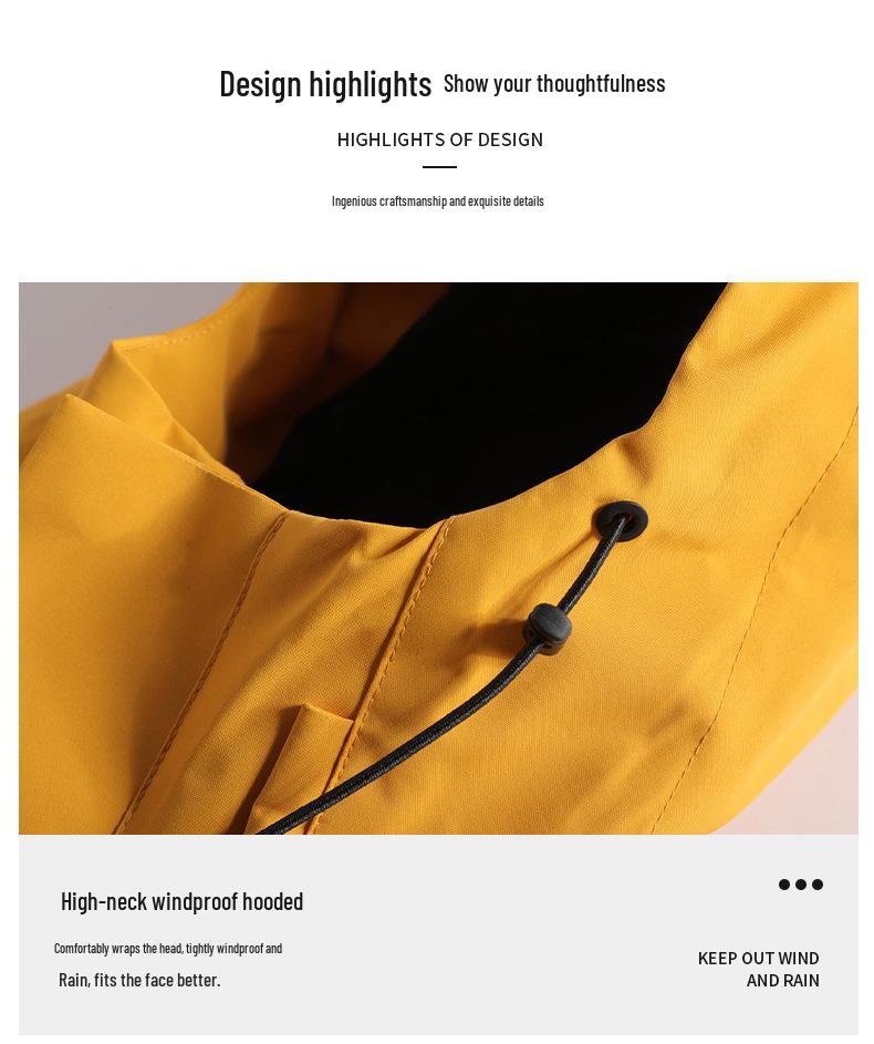 Lightweight Windproof Waterproof Outdoor Jacket for Spring and Autumn - Unisex Mountain Style for Travel and Mountaineering.