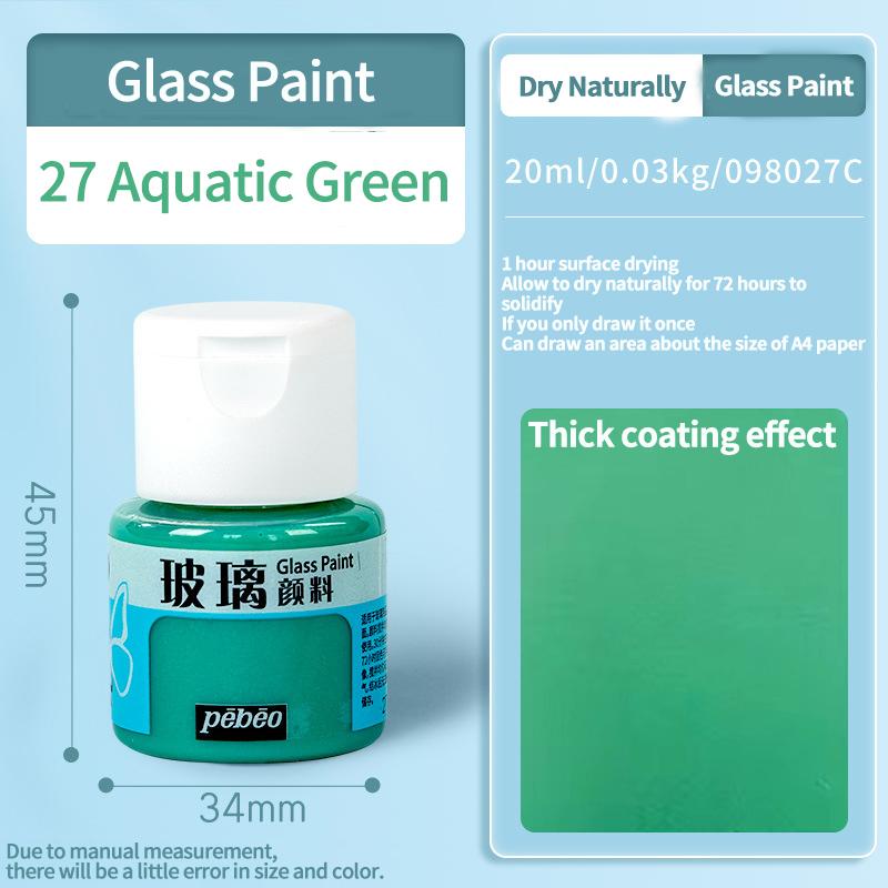 Waterproof Glass Paint 20/25ml Sun-Resistant Acrylic Paints For Artist Drawing Painting Pigment Hand Painted Glass Paint DIY