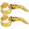 2 Pièces 34.9MM VTT Vélo de Route Serrage de Tige de Selle à Dégagement Rapide Collier de Tube Accessoire(d"ou )