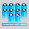 LKPP1 Luminous Tire Valve Cap Car Wheel Hub Glowing Cover Auto Accessories For Skoda Rapid Octavia Derivative Enyaq-iV VisionS Yeti