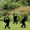 Metal Garden Stake Bigfoot Ornament Outdoor Decor Patriotic Yard Art Modern Home Accent