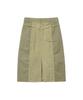 Wellbeing Express Wrinkle Nylon Skirt Khaki