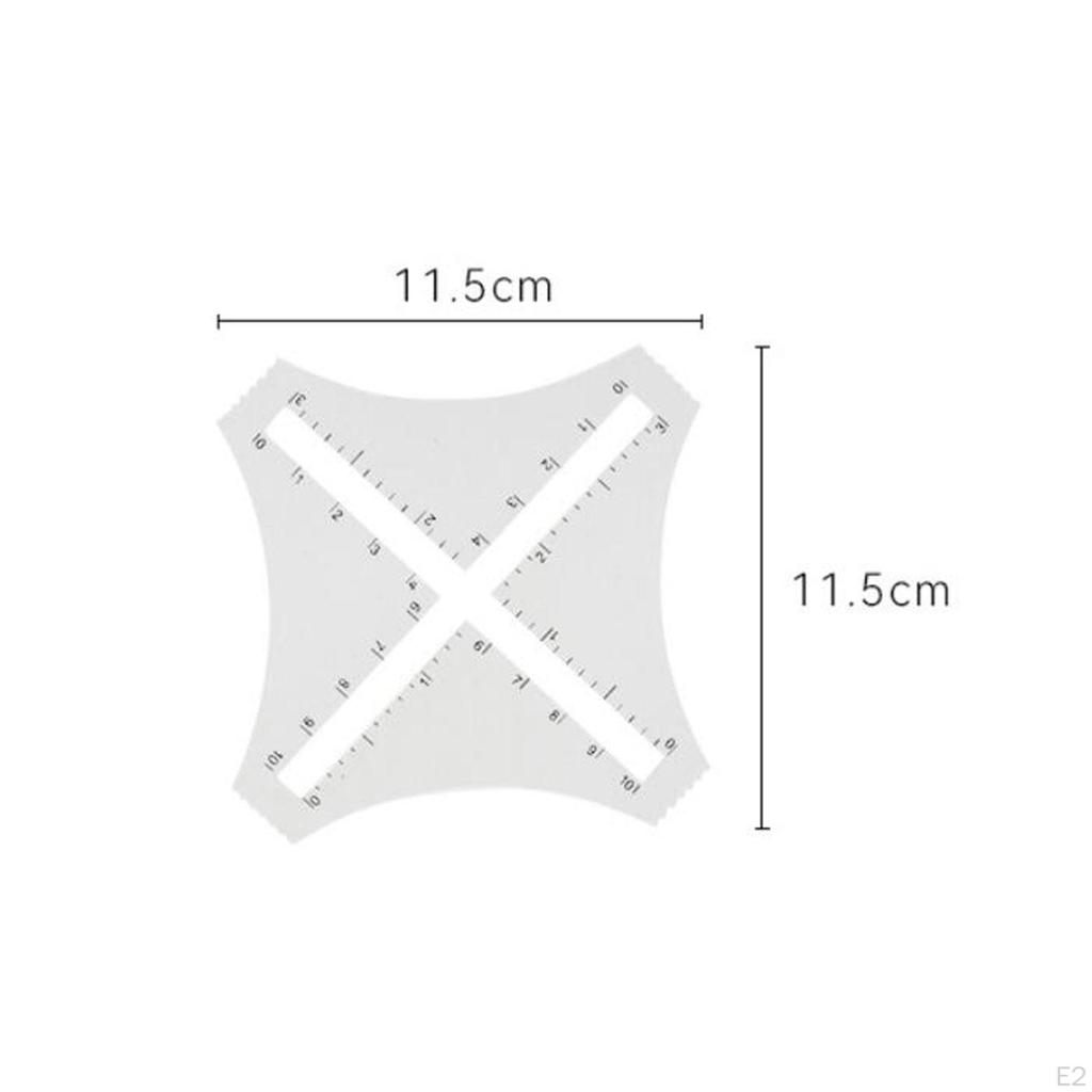 Acrylic Transparent Density Ruler Wool Sample Weaving Slide Rule Patchwork Tool Drawing DIY