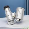 Pocket Microscope with LED UV Adjustable Jeweler Loupe Magnifying Glass (100X)