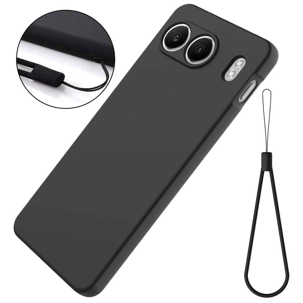 Pouzdro z pravého tekutého silikonu pro OnePlus Nord 4 Plná ochrana Kryt na telefon Popruh Lanyard 1+ Nord4