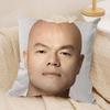 J-JYP Meme Cushion Cover Soft Plush Fabric Double-Sided Printed Sofa Cushion Cover for All Seasons Home Decor Gift
