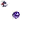 F136 Titanium Zirconia Stud Earrings: Multi-color Diamond Inlaid, Fashionable Piercing Accessories for Trendy Men & Women