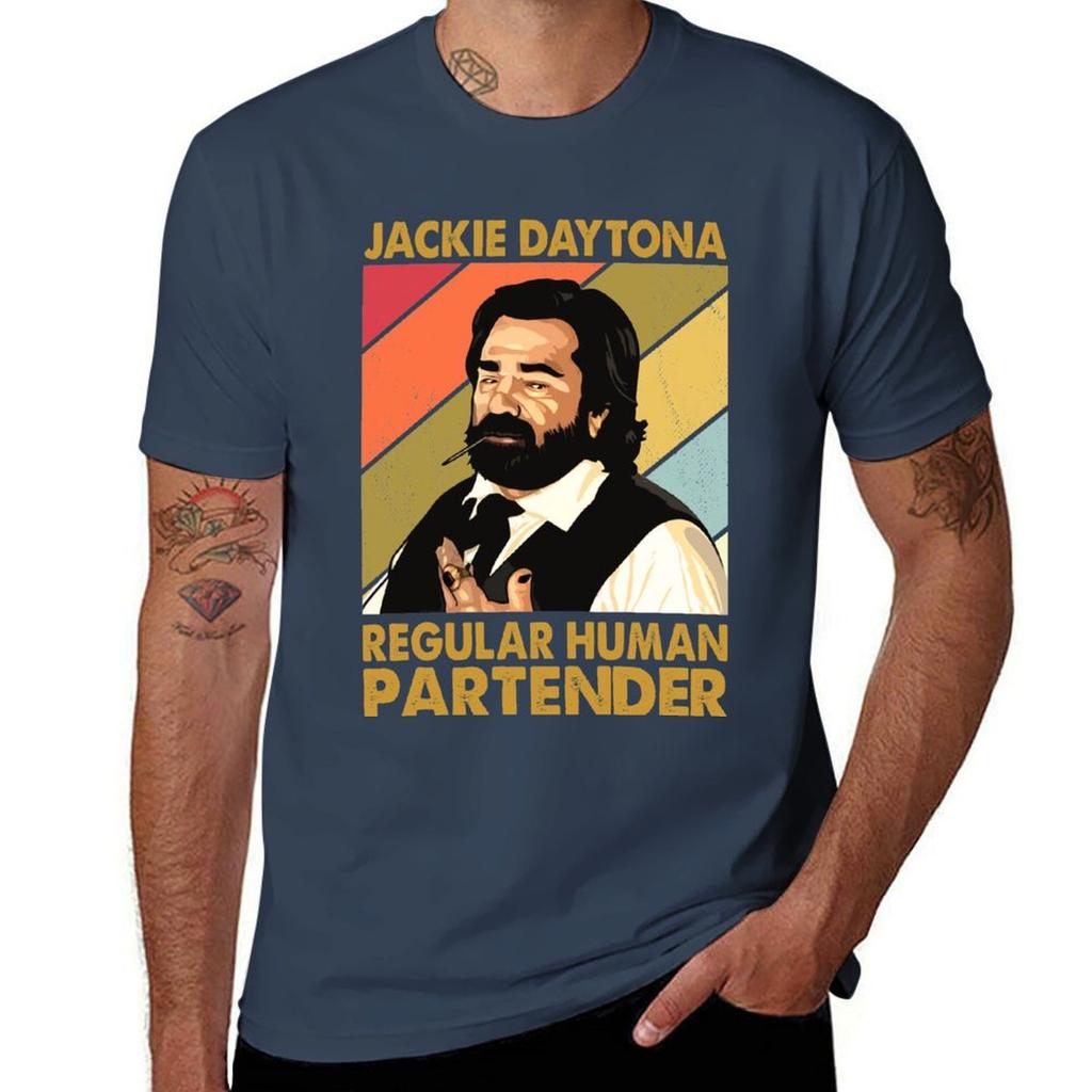 Retro Jackie Daytona Regular Human Partender Geschenk Weihnachten T-Shirt Sportfans T-Shirts niedliche Kleidung Herren T-Shirts