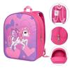 Unicorn Backpack for Child Girl – 30 Cm – Pink and Purple - Color:Rose Size:One Size - Pink