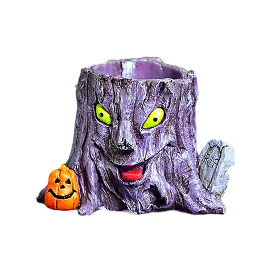 

Хэллоуин Смола Украшение Жуткий Дом с привидениями Могила Дерево Демон Корень Надгробный камень Статуэтка со светодиодной подсветкой Мультяшная Тыква Призрак Фигурка Украшение F