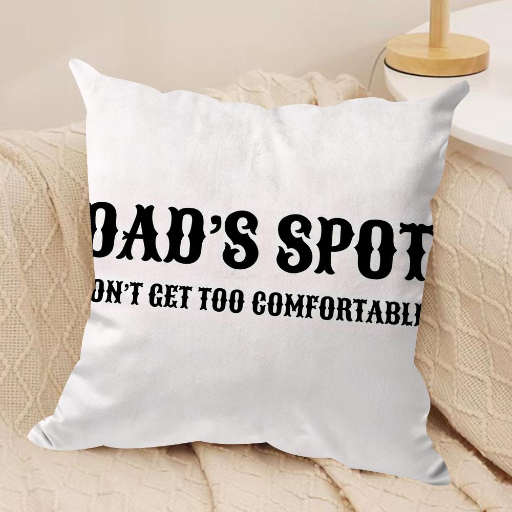 

Funny DADS SPOT Cushion Cover Soft Plush Fabric DoubleSided Printed Cushion Covers for All Seasons Modern HomeDecor Gift 30x30cm