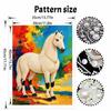 Shiny Pearl Elegant Horse DIY Painting Creative Bead Art Craft Household Wall Decoration Nice Present For Art Hobbyists Home Decor Wall Artwork