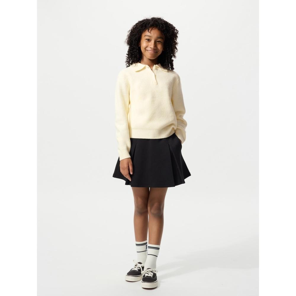 Uniqlo Girls Supleyan Polo Sweater