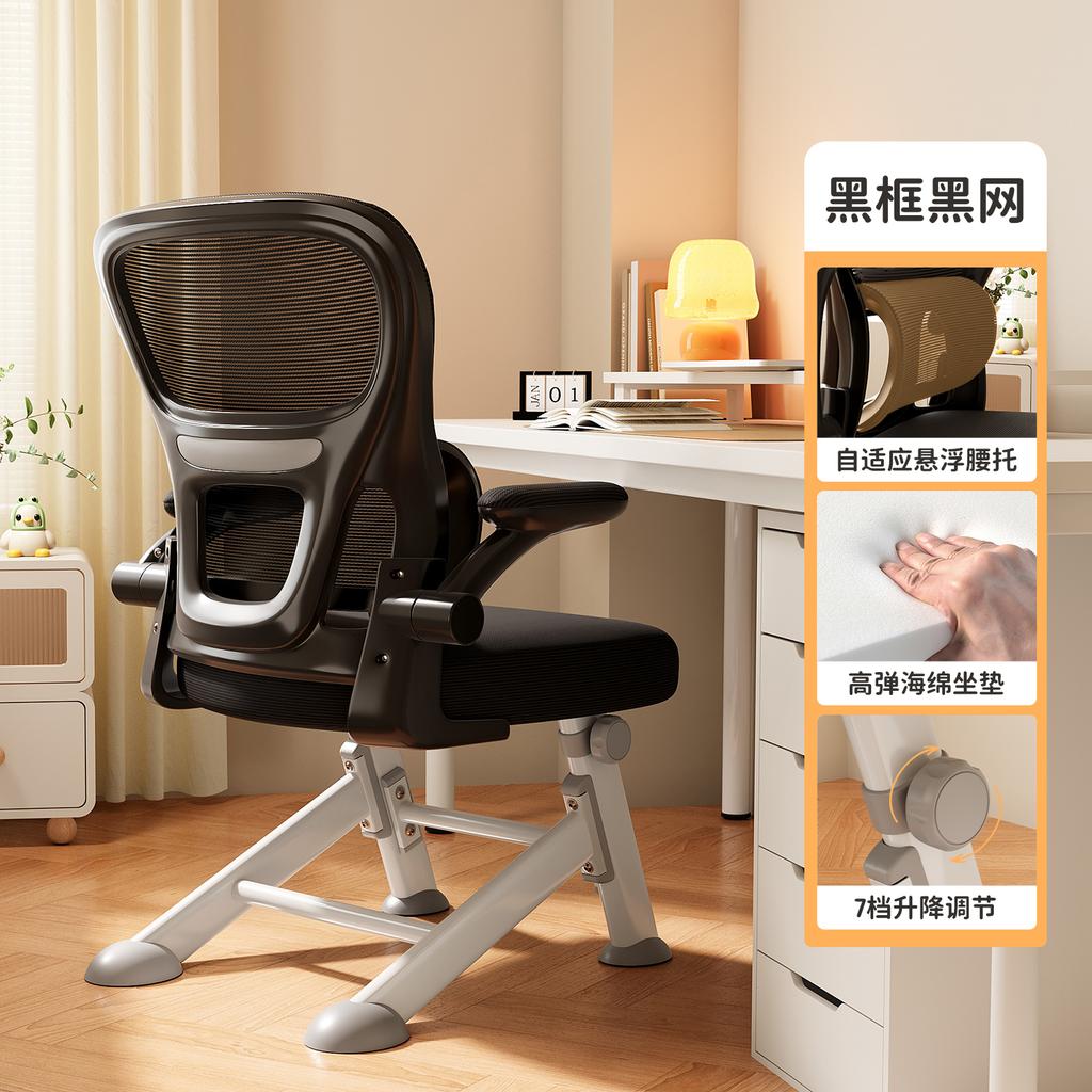 Ergonomic Study Chair for Teens - Adjustable Student Desk Chair, Lumbar Support Computer Chair, Home Office Learning Seat