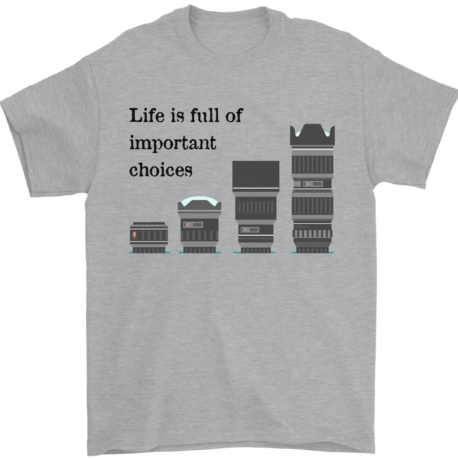 Photography Important Choices Photographer Mens T-Shirt 100% Cotton 2XL