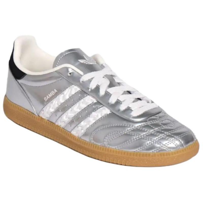 Adidas Originals Samba JP Fabric Valentine's Day Limited Classic Comfortable Skate Shoes Unisex Silver HP7105