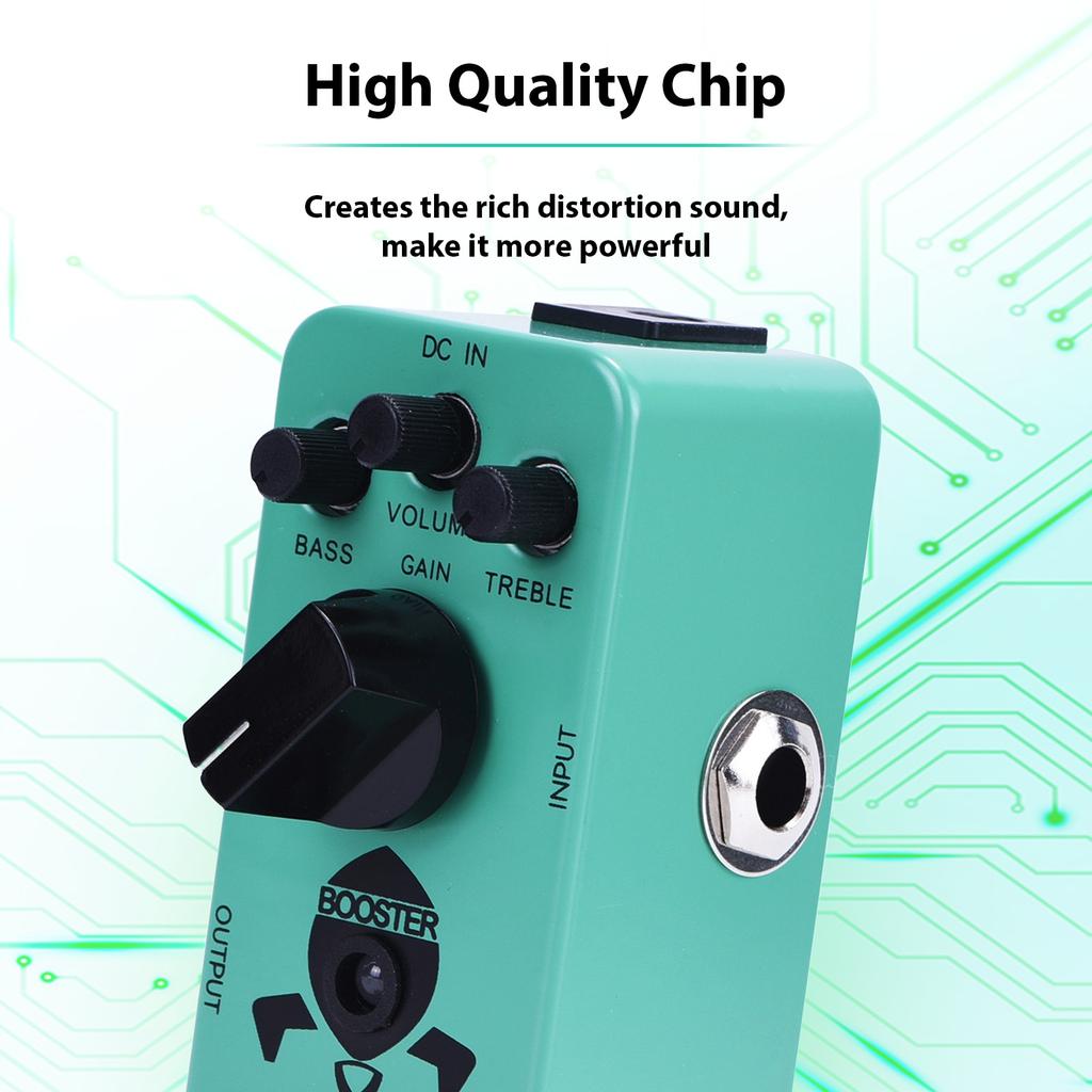 Lity Booster Guitar Pedal Mini Booster Effects Pedal Pure Clean Mini Boost for Electric Guitar