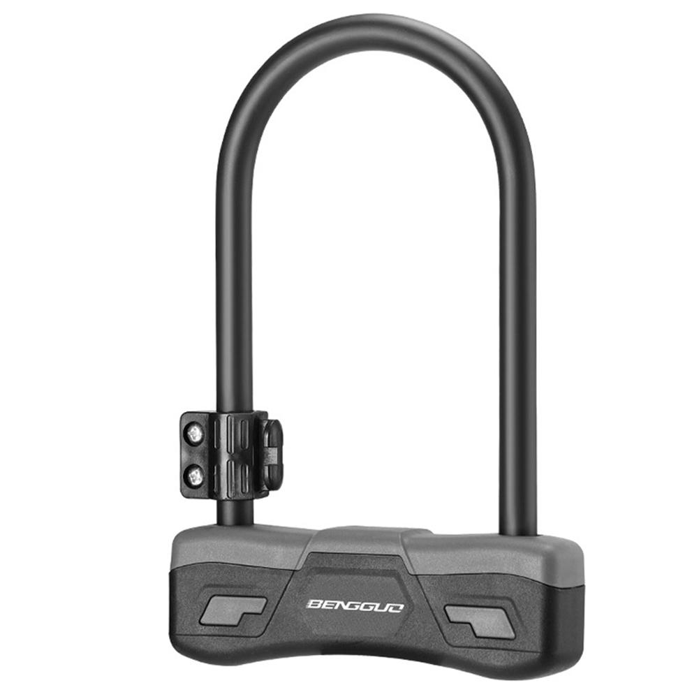 Bicycle U Lock with Mounting Bracket Bicycle U-shaped Lock with 2 Keys Bicycle U-Lock for Electric Scooter Mountain Bikes