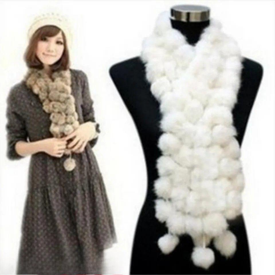 Fall and Winterfashion Scarf Stuffed 1m Heattech Imitation Fur Scarffashionthickened Scarf