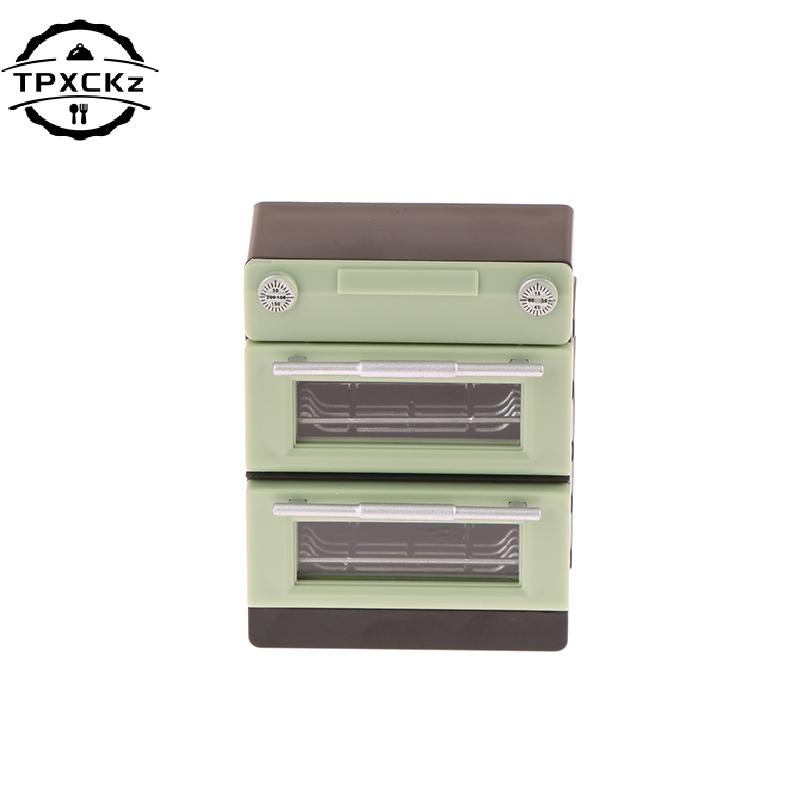 1:12 Scale Dollhouse Simulation One/Double Layer Oven Model Dollhouse Mini Kitchen Accessories Dolls House Furniture Decoration